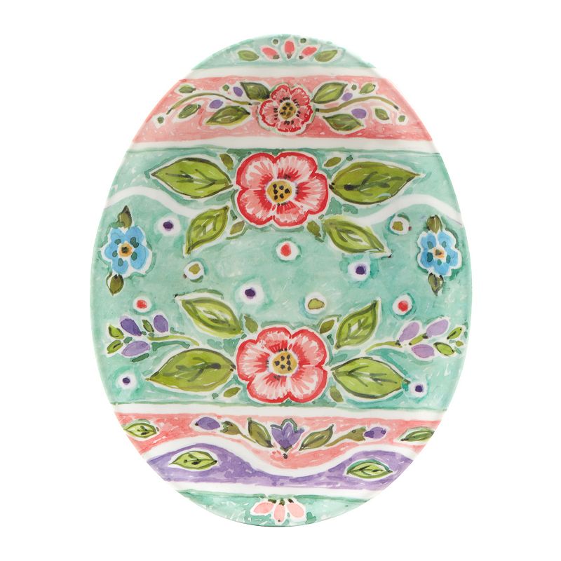 Certified International Joy of Easter 6-pc. Melamine Egg Plate Set