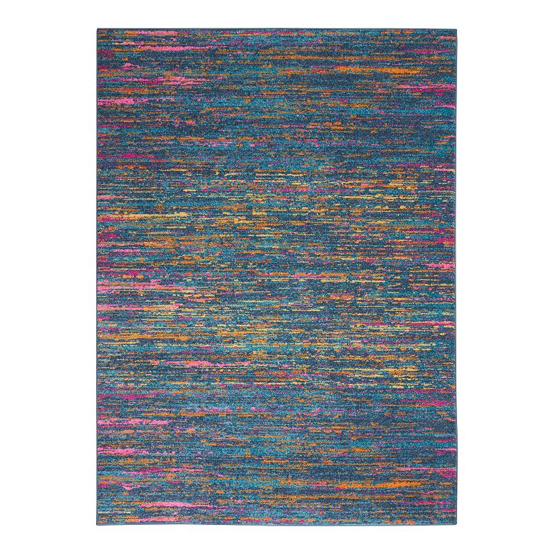 Nourison Passion Ojai Blue Multi Area Rug