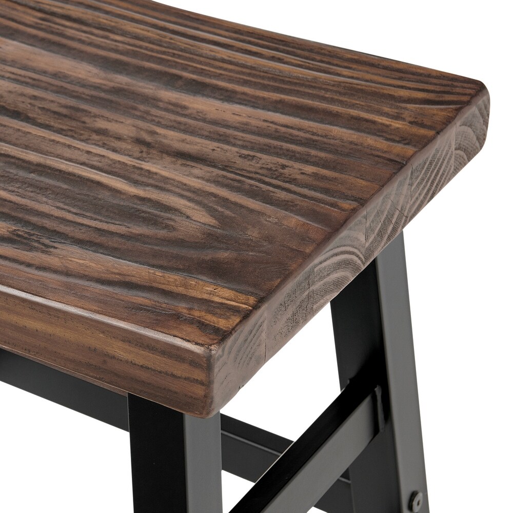 Carbon Loft Lawrence Reclaimed Wood Dining Stool