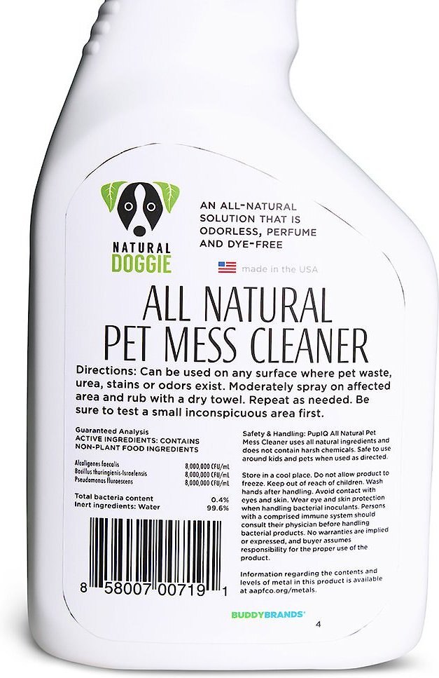 Natural Doggie All Natural Pet Mess Cleaner， 33-oz bottle