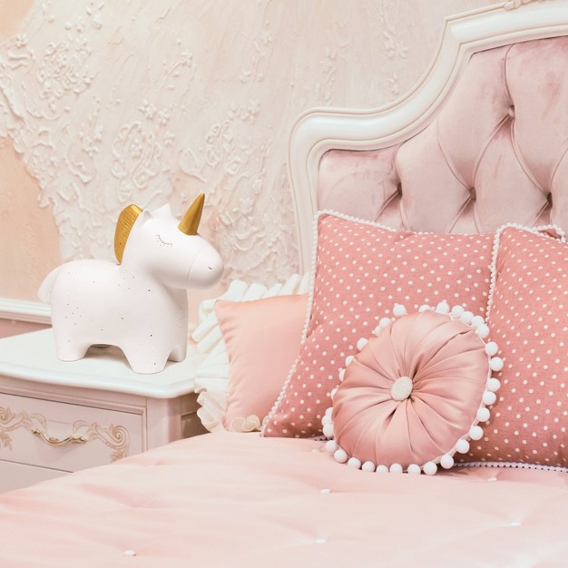 Porcelain Unicorn Shaped Table Lamp White Simple Designs