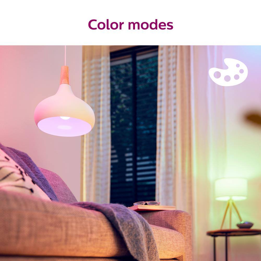 Philips 60-Watt Equivalent A19 LED Smart Wi-Fi Color Changing Smart Light Bulb powered by WiZ  Motion Sensor (1-Pack) 562702