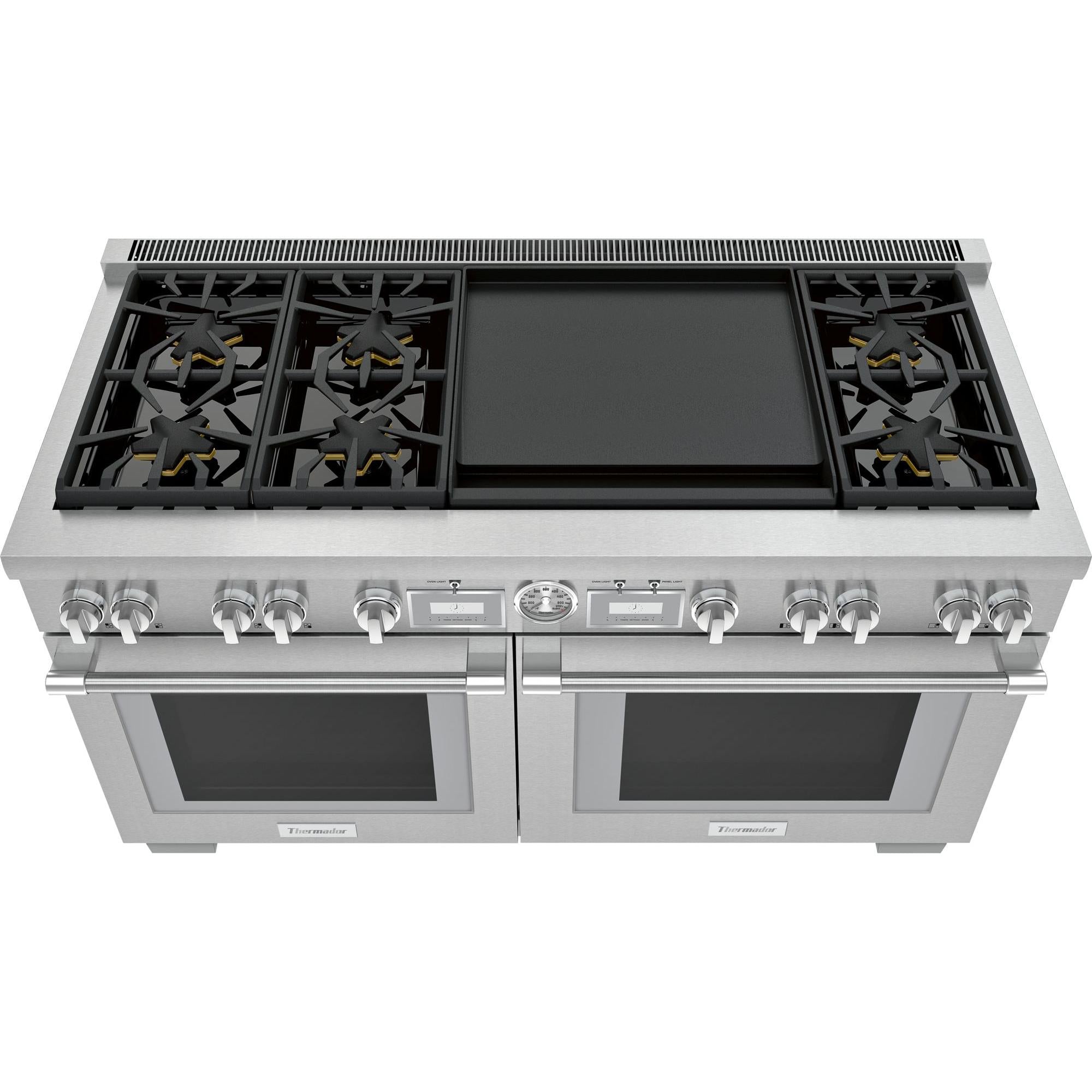 Thermador 60-inch Freestanding Dual-Fuel Range with ExtraLow® Burners PRD606WEG