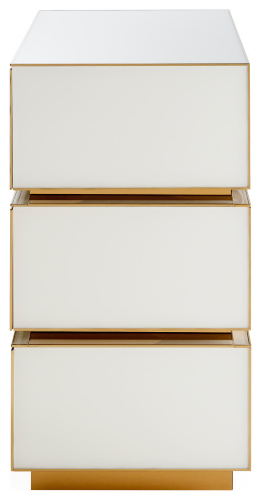 Torino 3 Drawer Chest   Contemporary   Accent Chests And Cabinets   by Jonathan Adler  Houzz