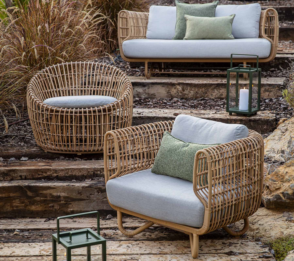 Cane Line Nest Round Chair Outdoor   Tropical   Outdoor Lounge Chairs   by Kolibri Decor  Houzz