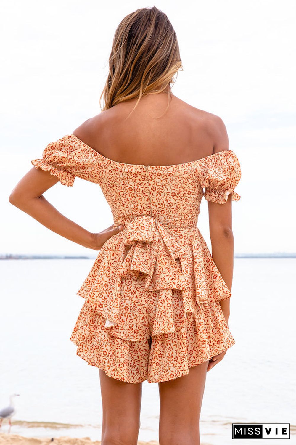 Floral Off Shoulder Romper