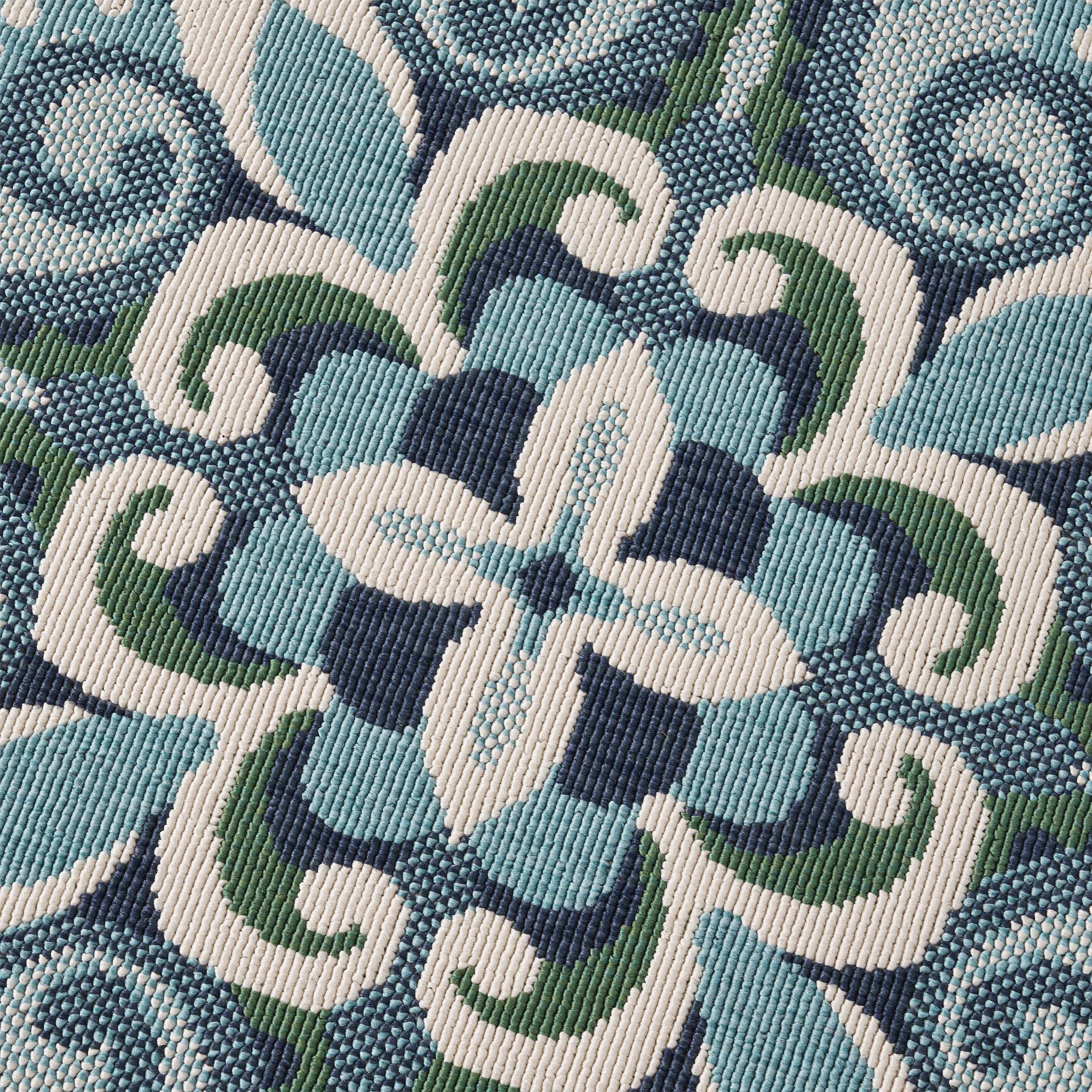 Sage Outdoor Medallion Area Rug