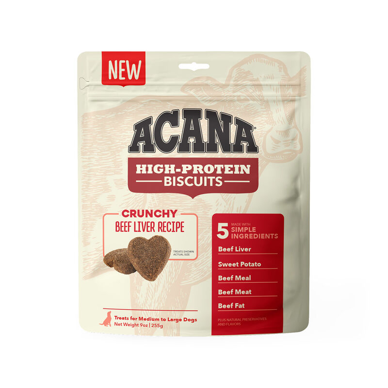 Crunchy Beef Liver Recipe Large Dog Treats 9oz