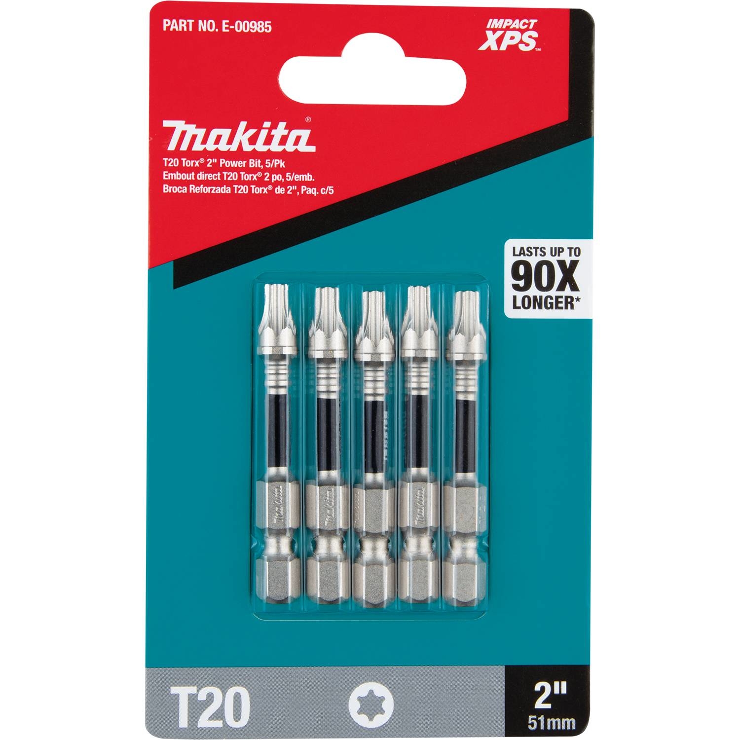 Makita Impact XPS Torx T20 X 2 in. L Power Bit Steel 5 pk