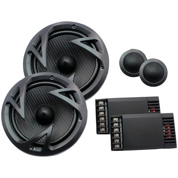 Power Acoustik Edge Series 6 5 in 500 watt 2 way Component Speaker System