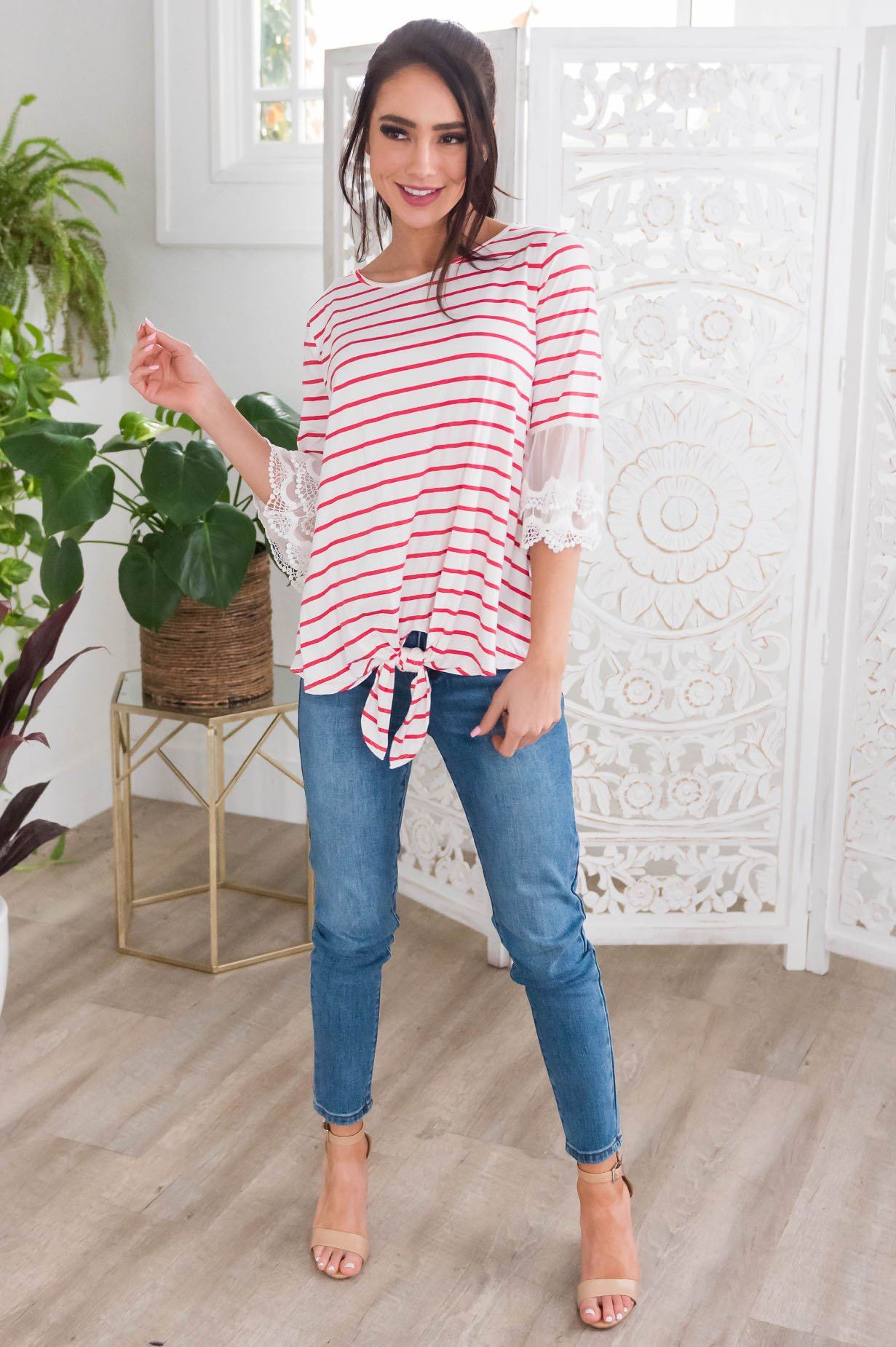 Lovely Day Modest Top