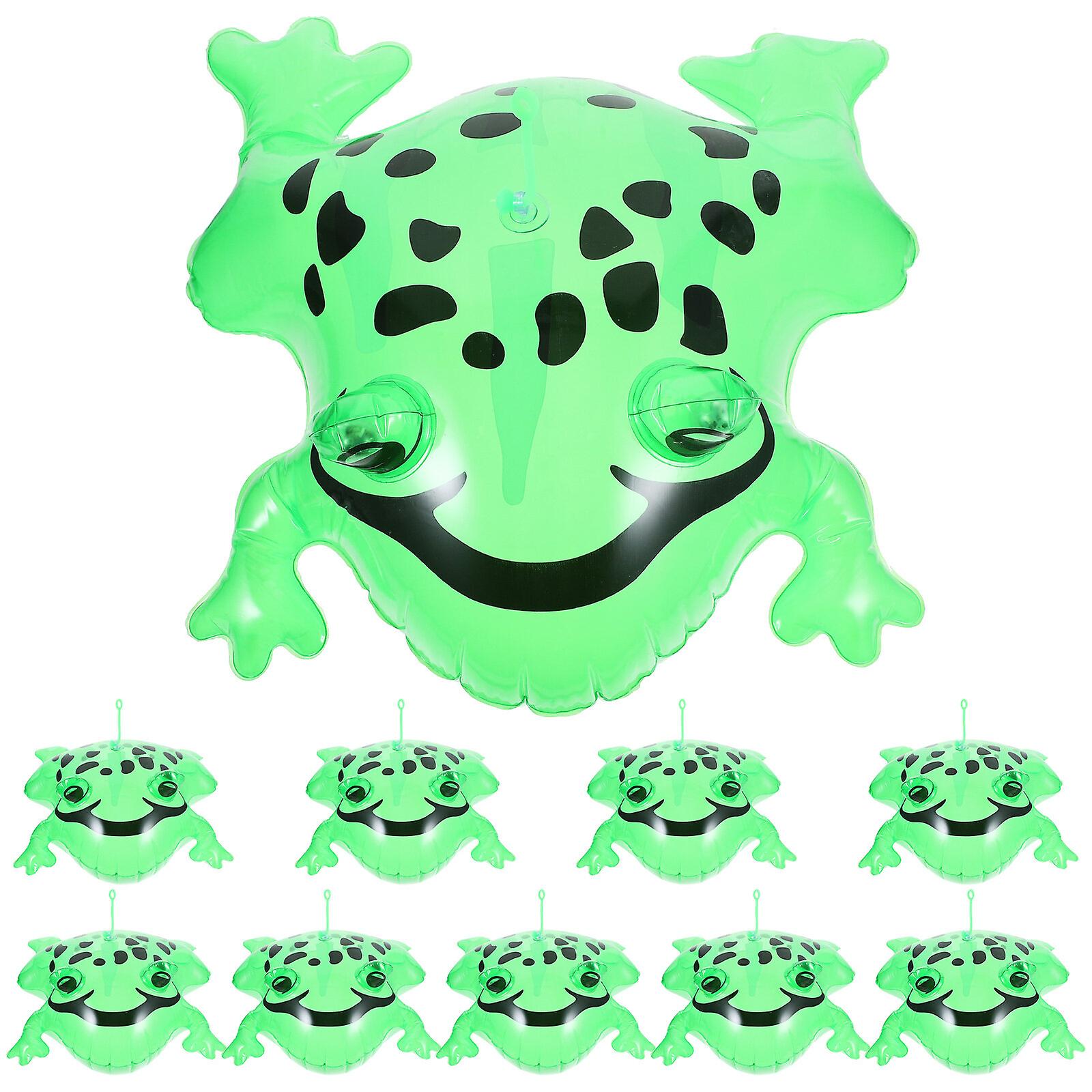 10pcs Inflatable Frog Inflatable Frogs Toy Inflatable Animals Plaything Party Toys