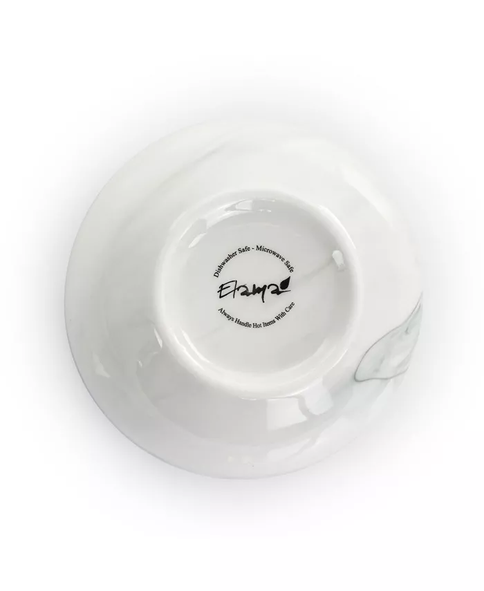 Elama Fine Marble Dinnerware Set of 16 Pieces