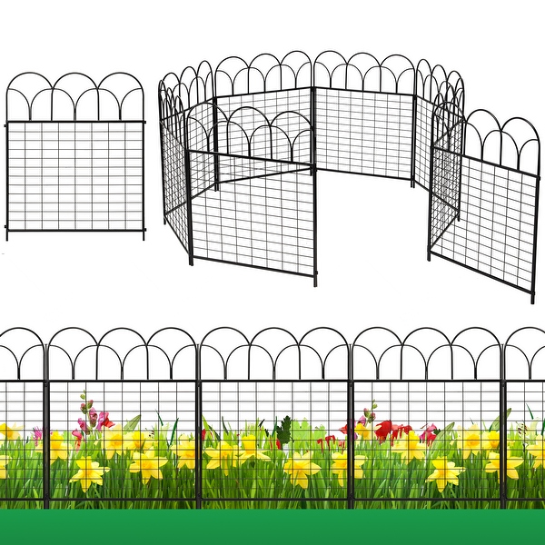 8 Pack Decorative Garden Fence Outdoor 26.2