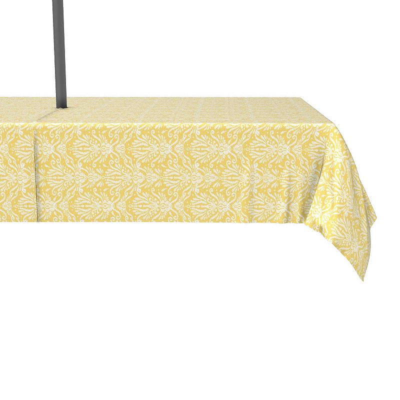 Water Repellent， Outdoor， 100% Polyester， 60x120， Yellow Keyhole Damask