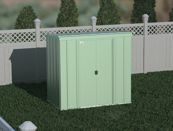 Arrow Classic Steel Storage Shed, 6x4, Sage Green