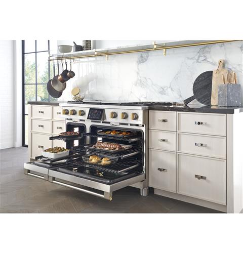 Monogram ZDP484NGTSS 48quot DualFuel Professional Range with 4 Burners