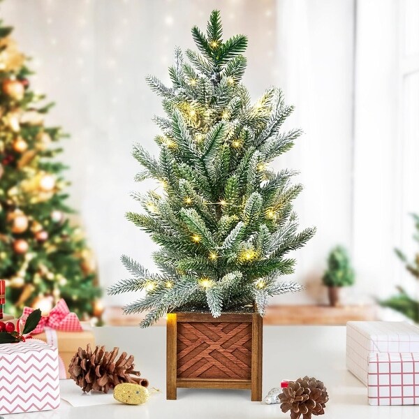 24 Inch Mini Christmas Tree with Lights