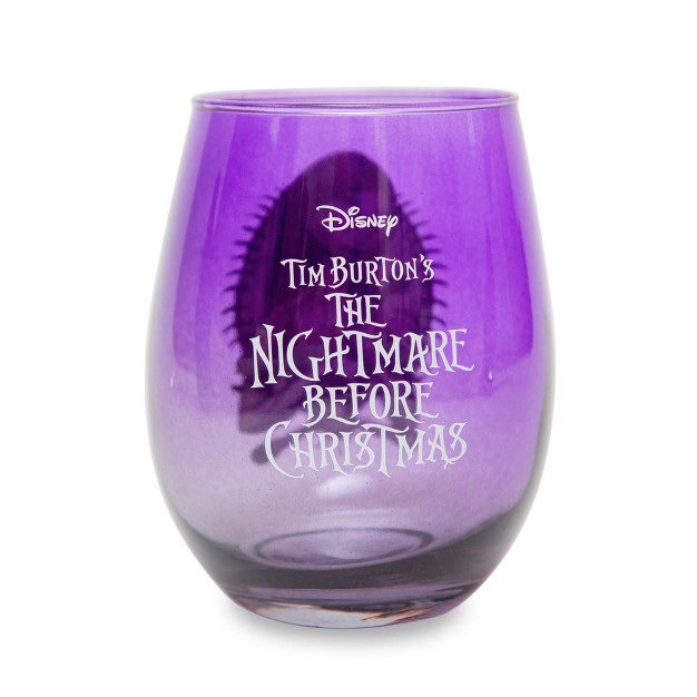 Silver Buffalo Disney The Nightmare Before Christmas Sally Purple Stemless Wine Glass