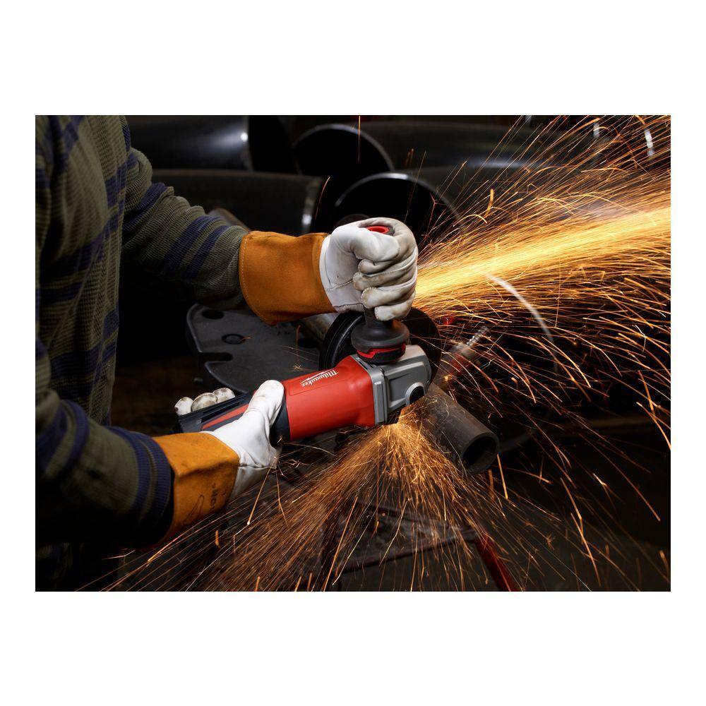 MW 13 Amp 6 in. Small Angle Grinder with Paddle Lock-On Switch 6161-30