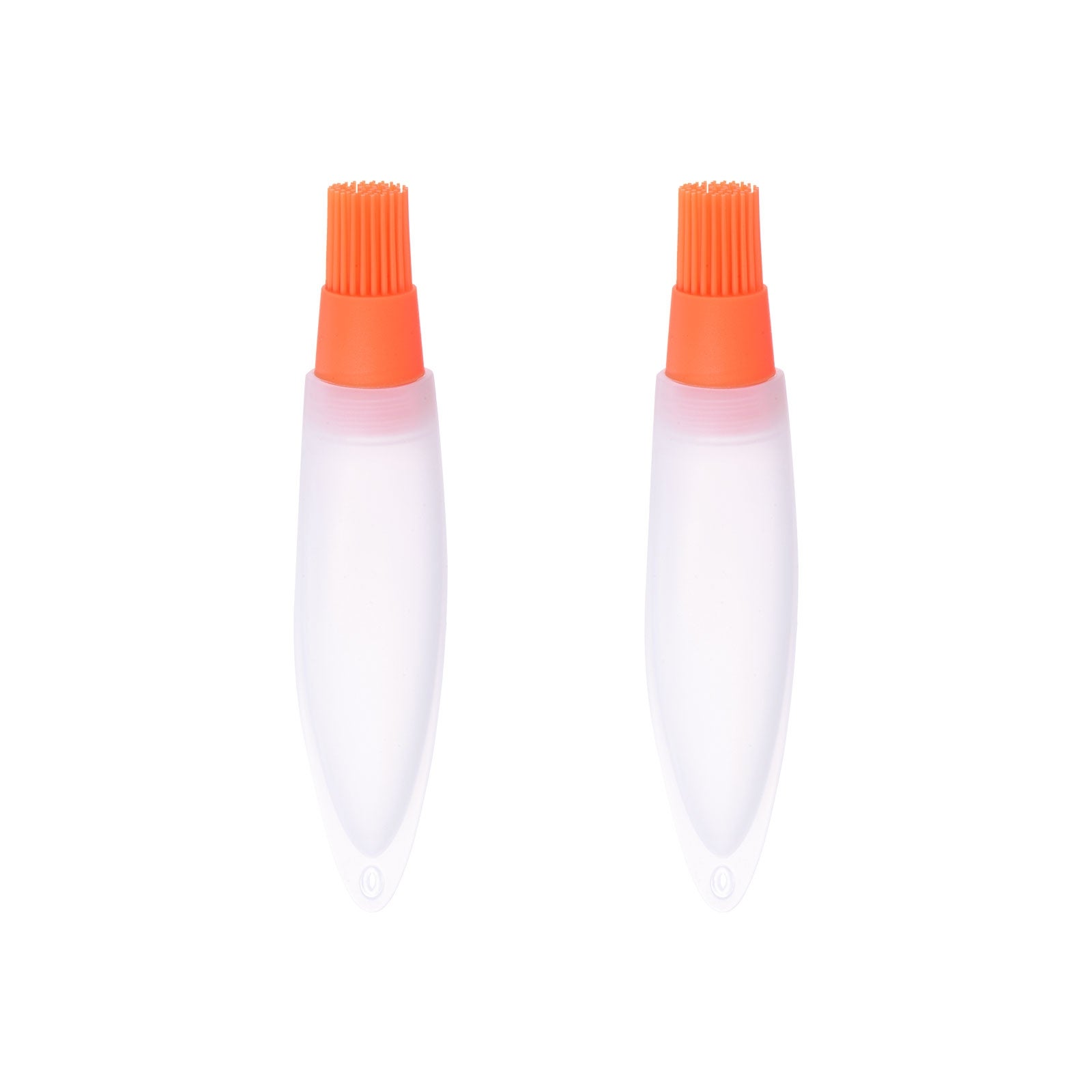 2pcs Silicone Oil Bottle Brush Tip Tail for Barbecue Cooking Baking， Orange