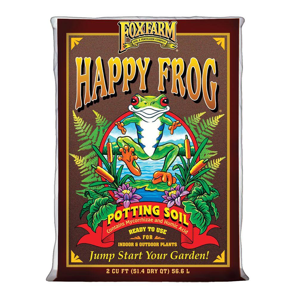 FOXFARM 4 cu. ft. Happy Frog pH Adjusted Potting Soil Bag (2-Pack) 2 x FX14047