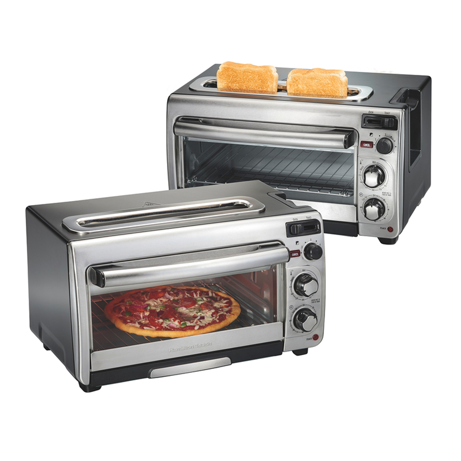 Hamilton Beach Metal Black/Silver 2 slot Toaster Oven 12 in. H X 17.8 in. W X 10.2 in. D