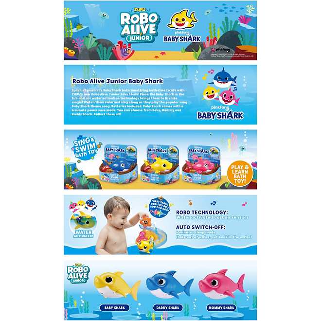 Zuru Robotic Baby Shark Water Toy