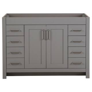 Home Decorators Collection Westcourt 48.0 in. W x 21.7 in. D x 34.2 in. H Bath Vanity Cabinet without Top in Sterling Gray WT48-ST