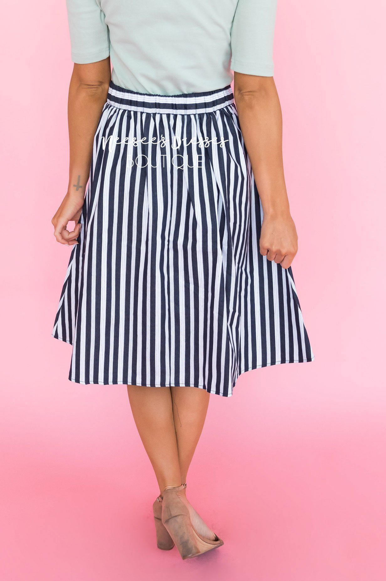 Plan On This Love Striped Skirt