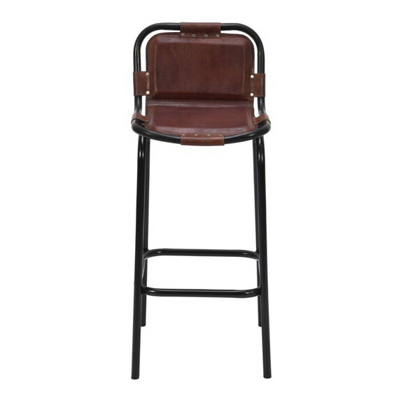 31 inch Bar Height Chair  Genuine Leather Upholste...