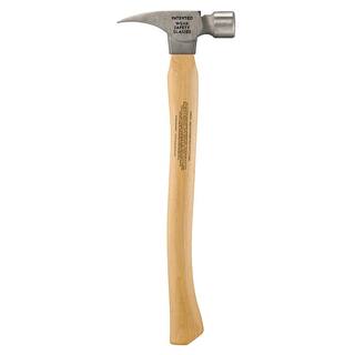 Stiletto 16 oz. Titanium Milled Face Hammer with 18 in. Curved Hickory Handle TI16MC