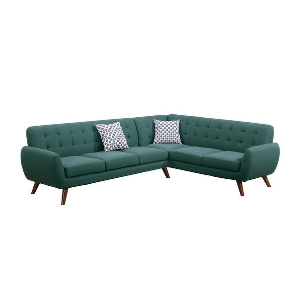 2-Piece Polyfiber Sectional Sofa