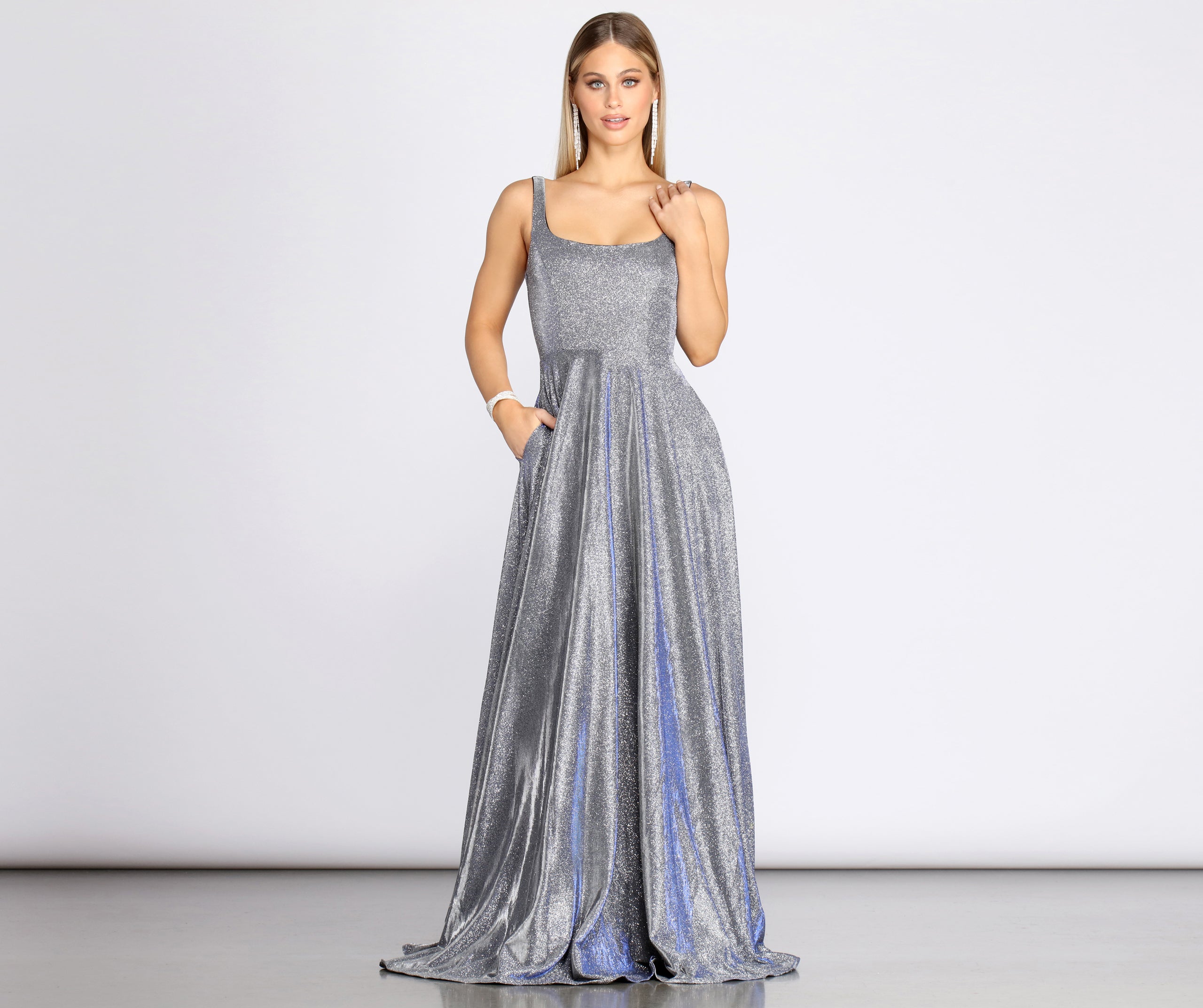 Ivy Formal Glitter A-Line Dress