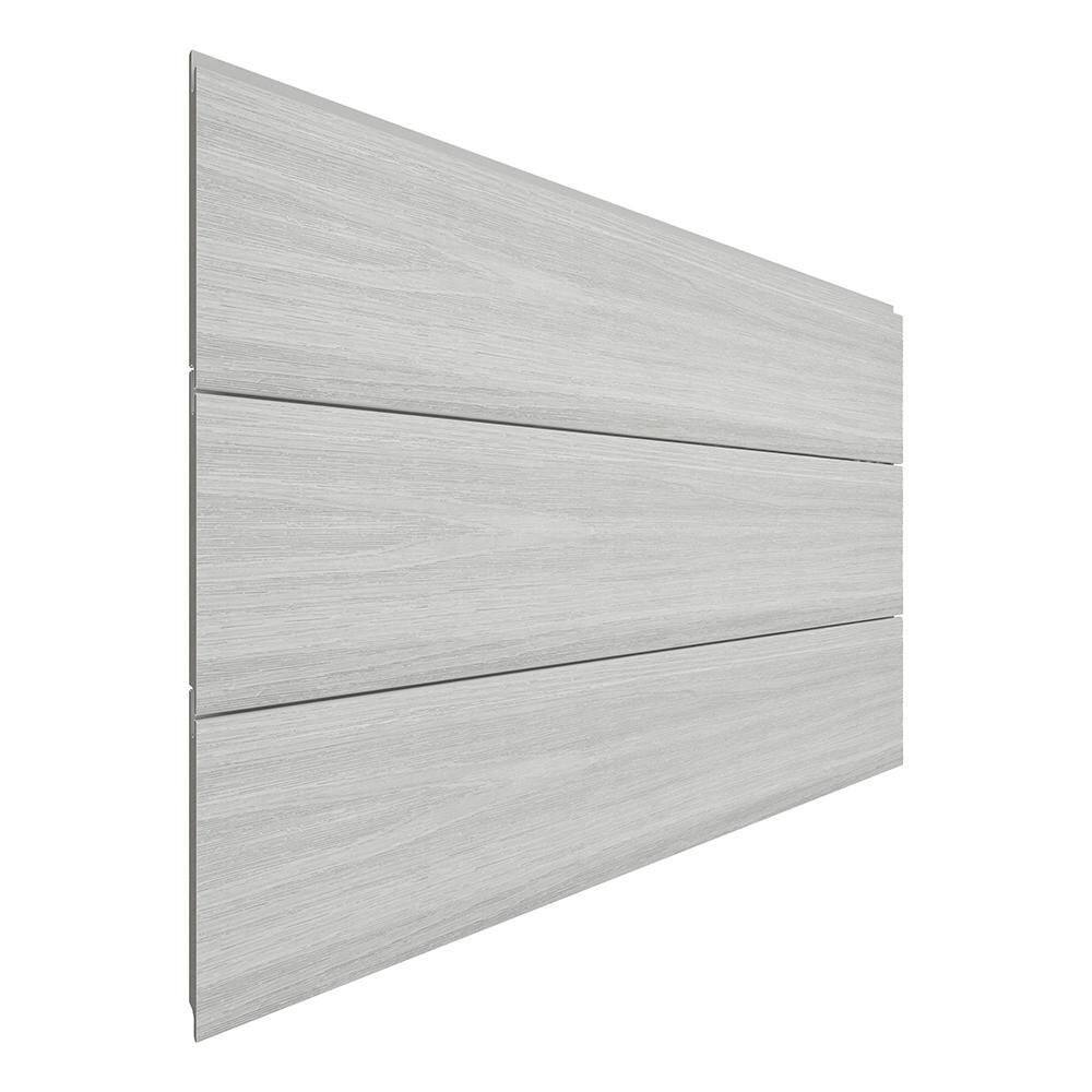 NewTechWood All Weather System 5.5 in. x 96 in. Composite Siding Board in Icelandic Smoke White US09-8-SW