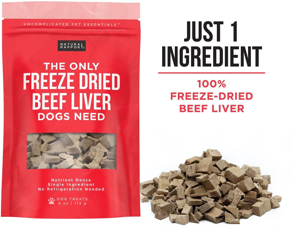 Natural Rapport The Only Freeze Dried Beef Liver Dog Treats