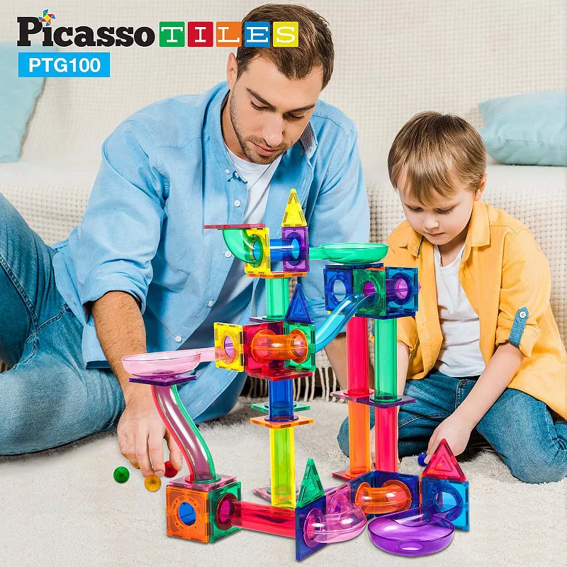 Picasso Tiles 100pc Magnetic Tile Race Track