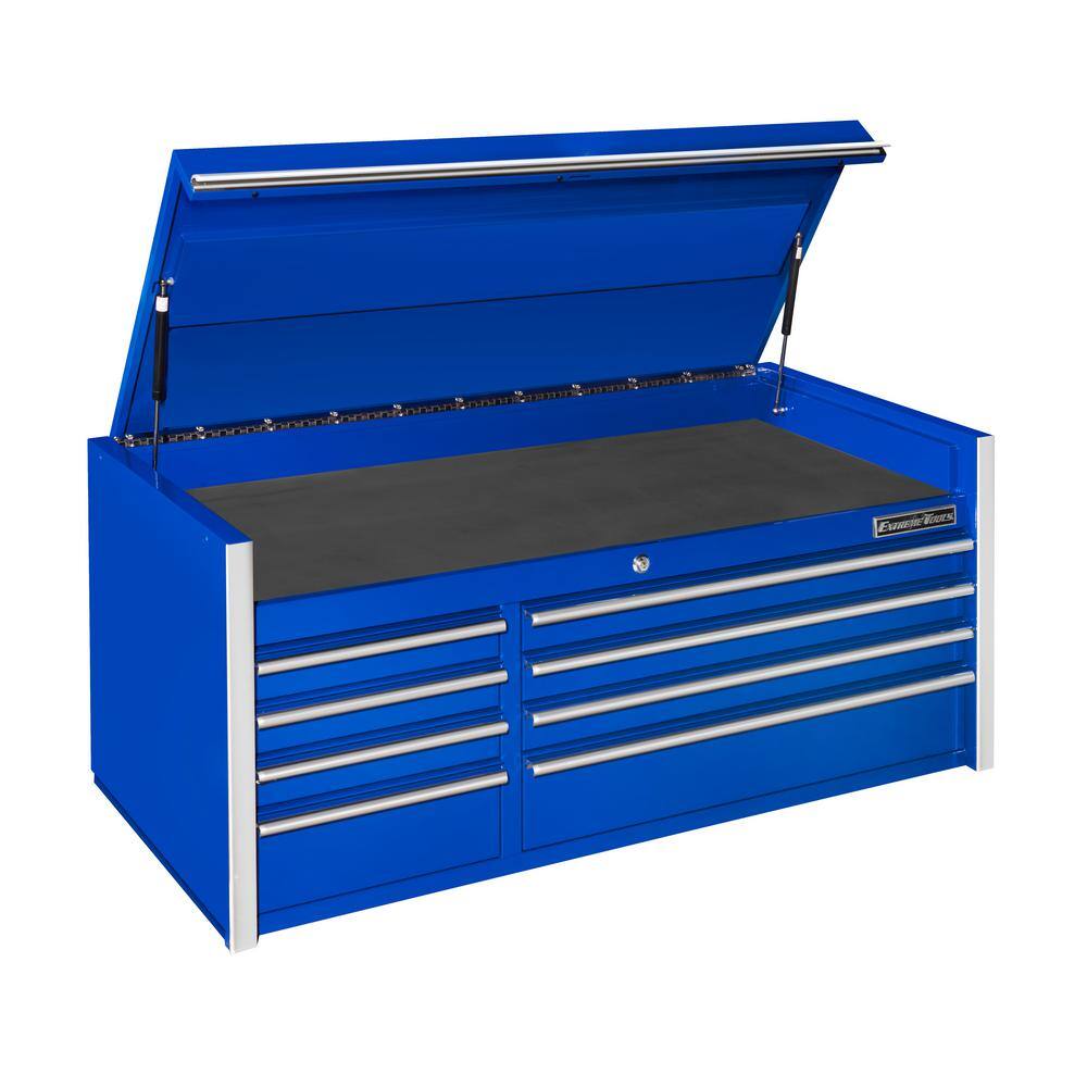 Extreme Tools THD Series 55 in. 8-Drawer Top Chest in Blue THD552108CHBL