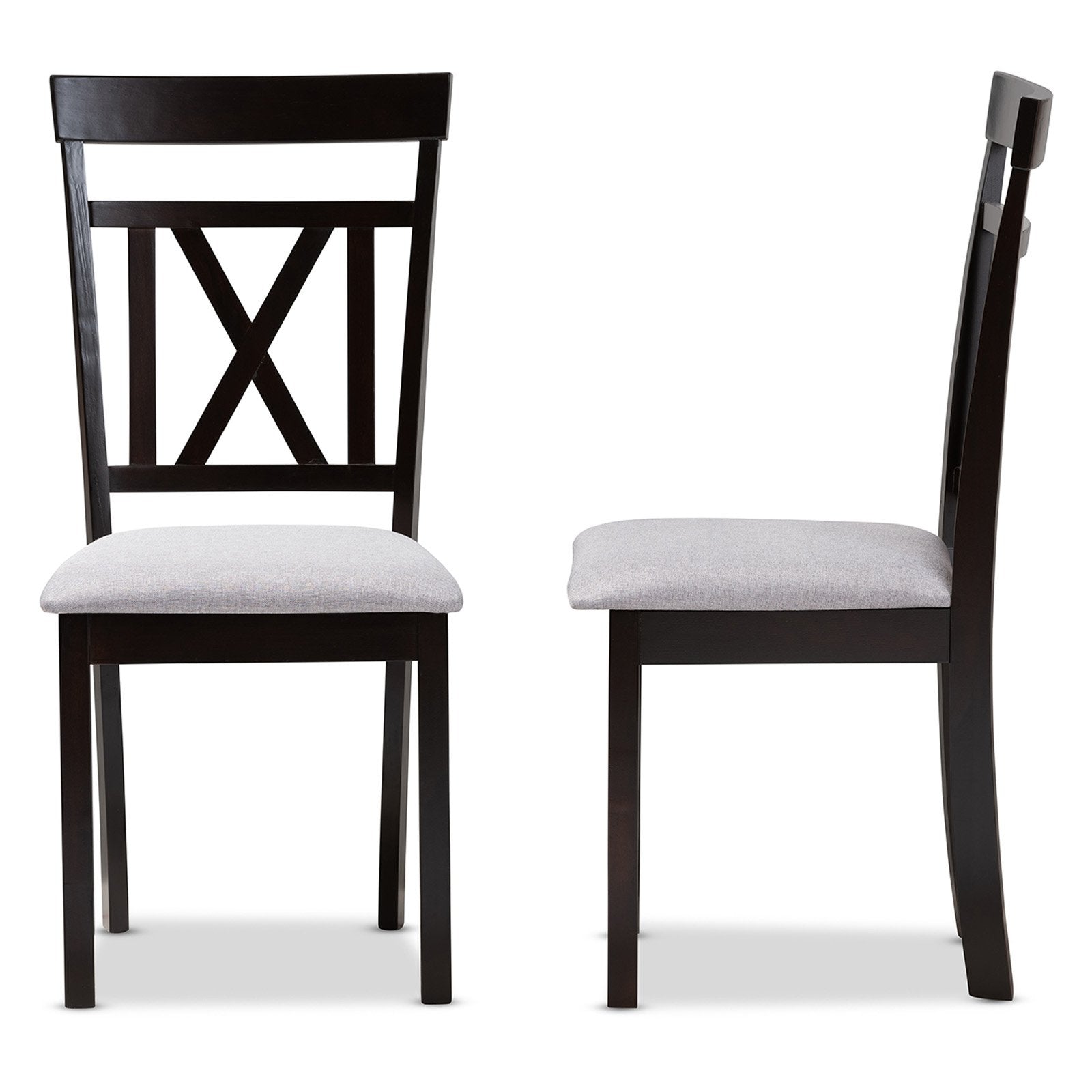 Baxton Studio Rosie Cross Back Dining Chair - Set of 2