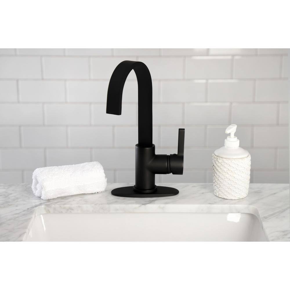 Kingston Brass Continental Single-Handle Bar Faucet in Matte Black HLS8610CTL