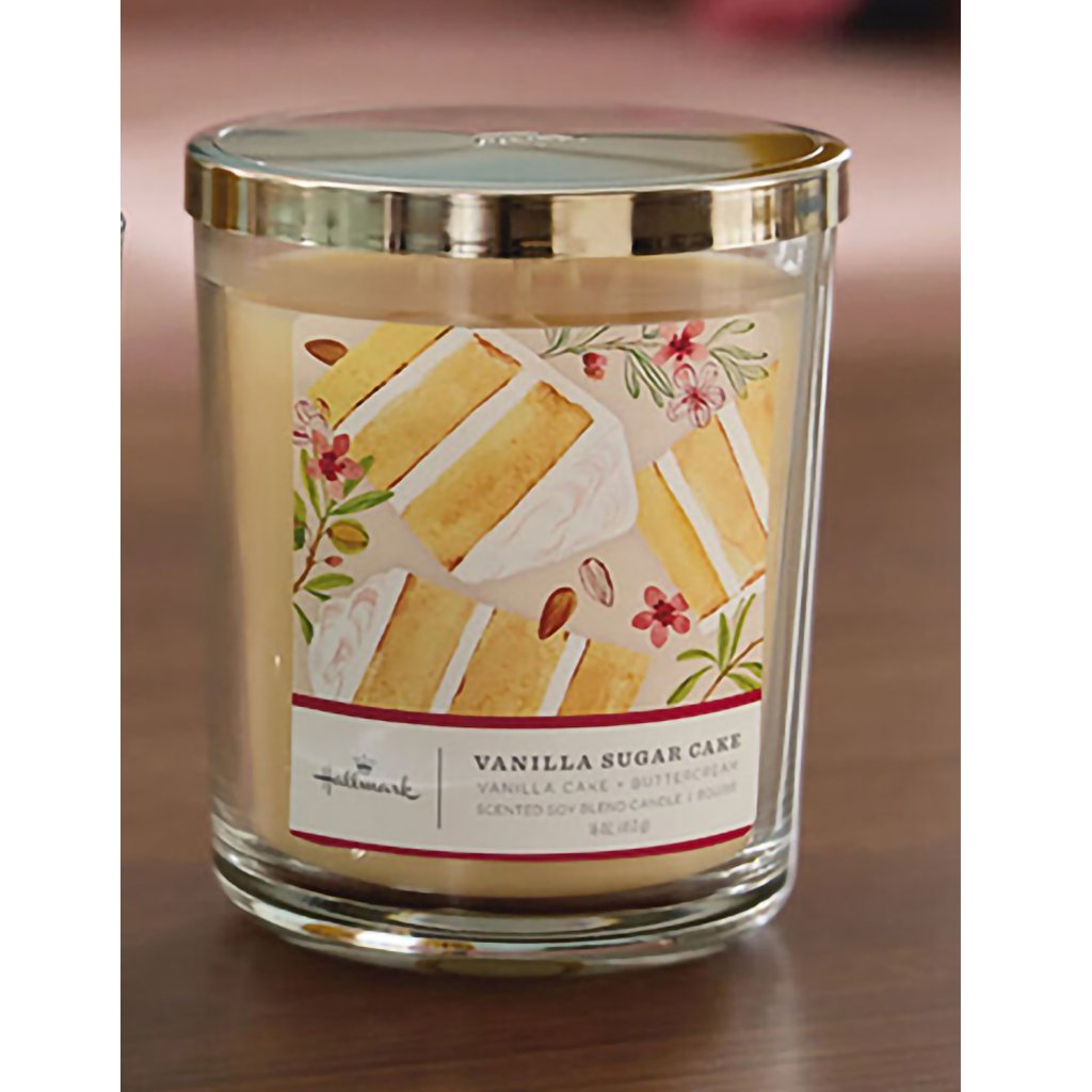 Hallmark   Vanilla Sugar Cake 3-Wick Jar Candle, 16 oz.