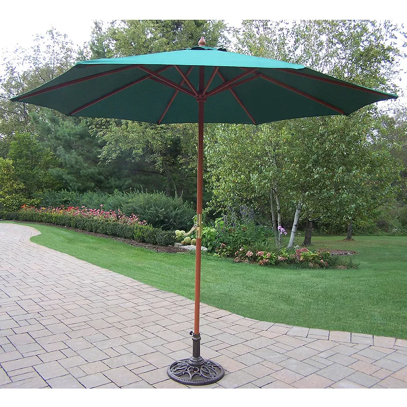 9-ft. Outdoor Umbrella and Stand