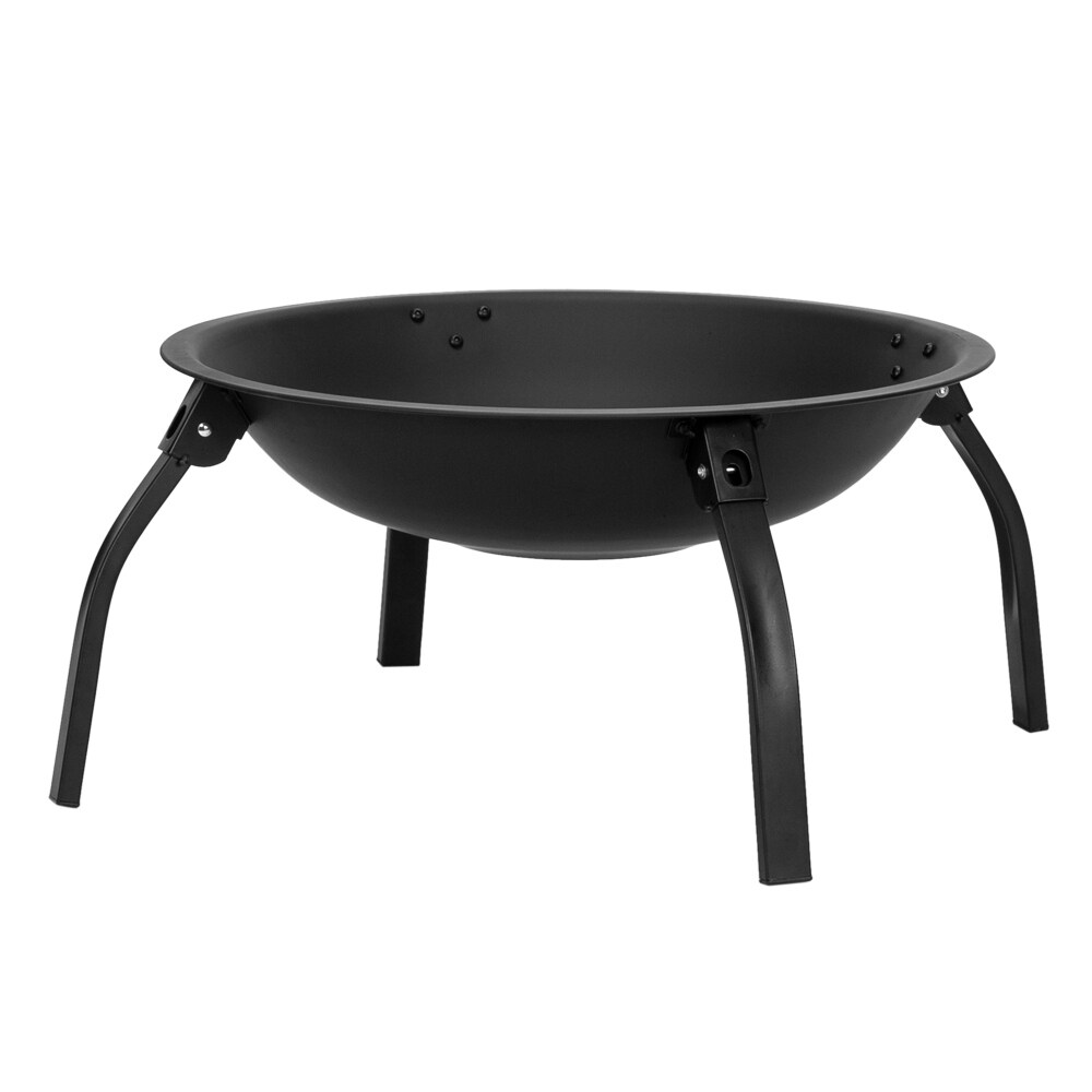 Four   legged Folding Iron Brazier Wood Burning Fire Pit