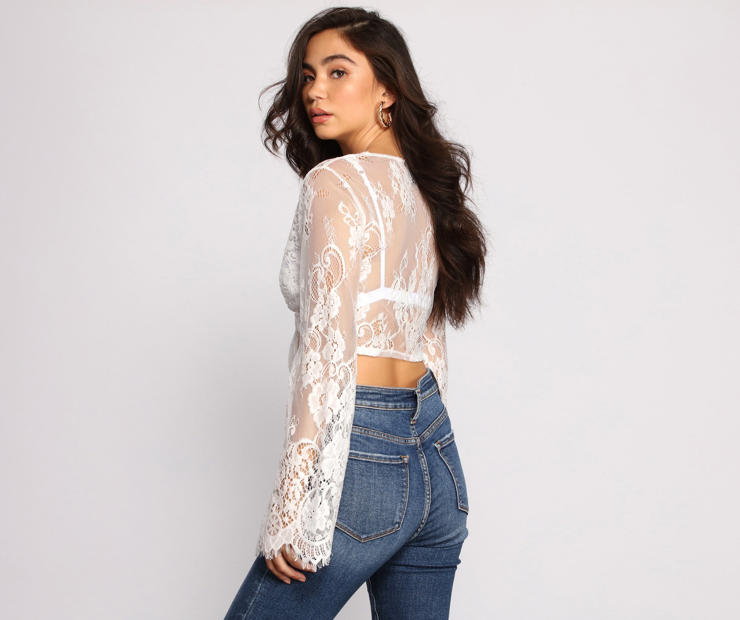 Stunning Sheer Lace Top