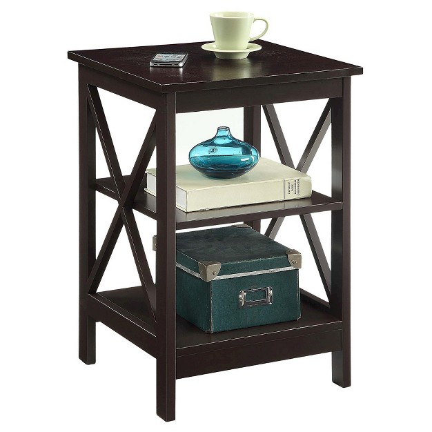 Breighton Home Xavier End Table With Open Shelves