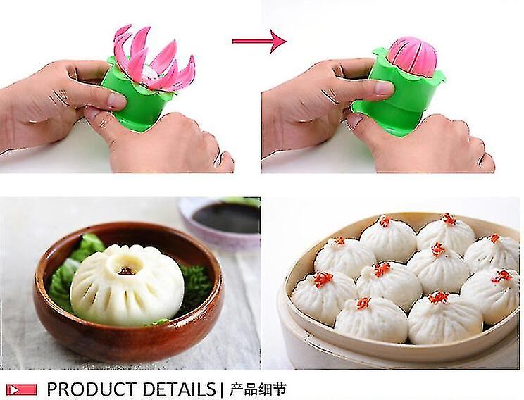 2pcs Baozi Maker Bao Steamer Dumpling Maker Baozi Mold Random Color