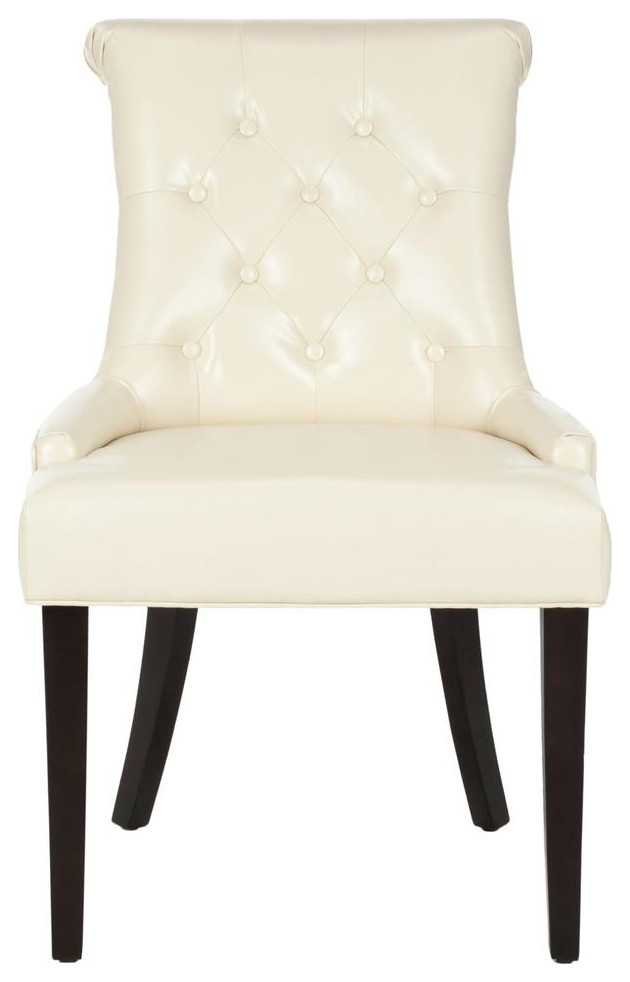 Randi 20 quotH Tufted Side Chair  Set of 2  Cream   Transitional   Dining Chairs   by V.S.D Furniture  Houzz