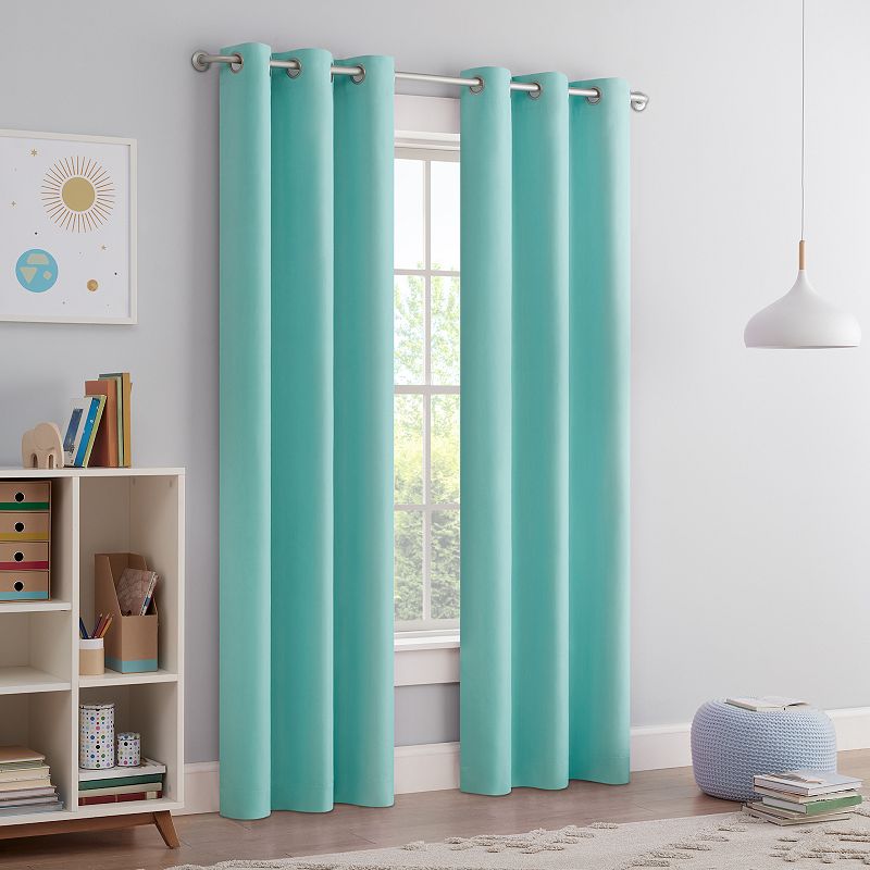 eclipse Kids Mackenzie 2-Window Blackout Curtain Panels