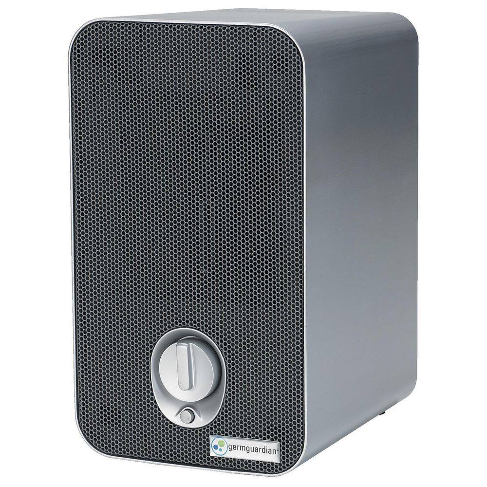 GermGuardian 4-in-1 Tabletop Air Purifier with HEPA filter UV Sanitizer for Small Rooms Grey AC4100