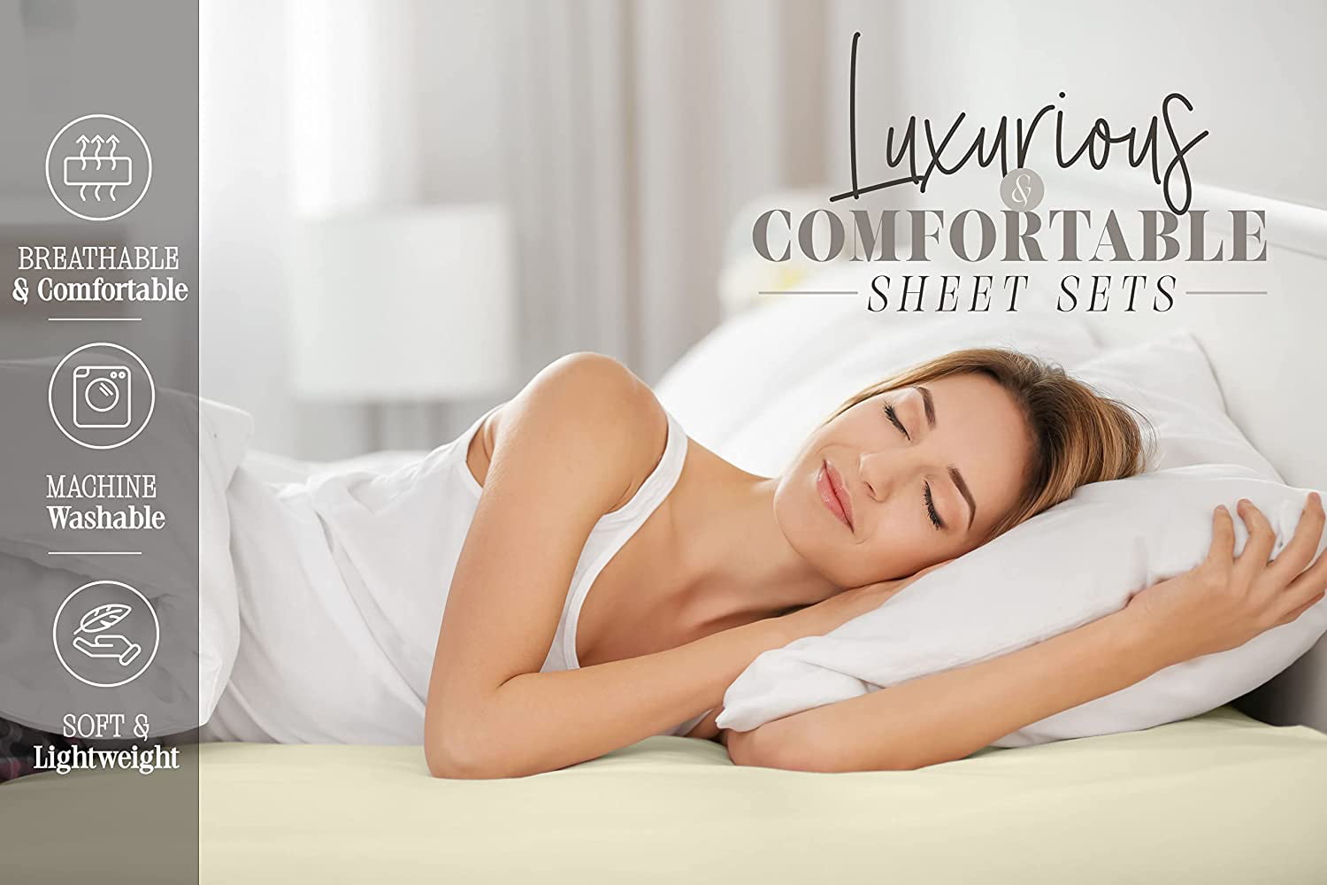 Elegant Comfort 3 Piece Bed Sheets Polyester Twin Bronze 1800 Thread Count